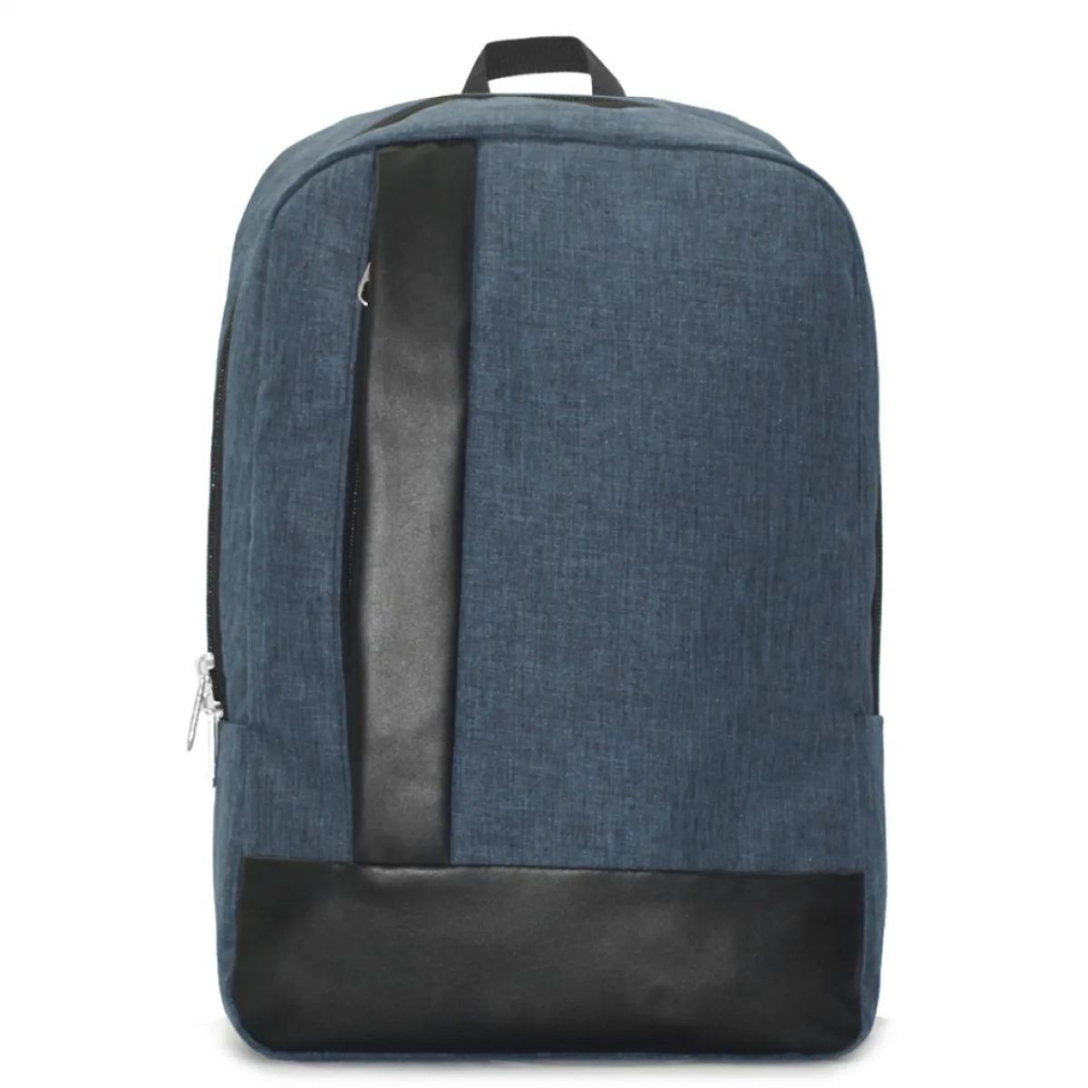 Deri Detaylı Laptop Bölmeli Sırt Çantası - Görsel 2