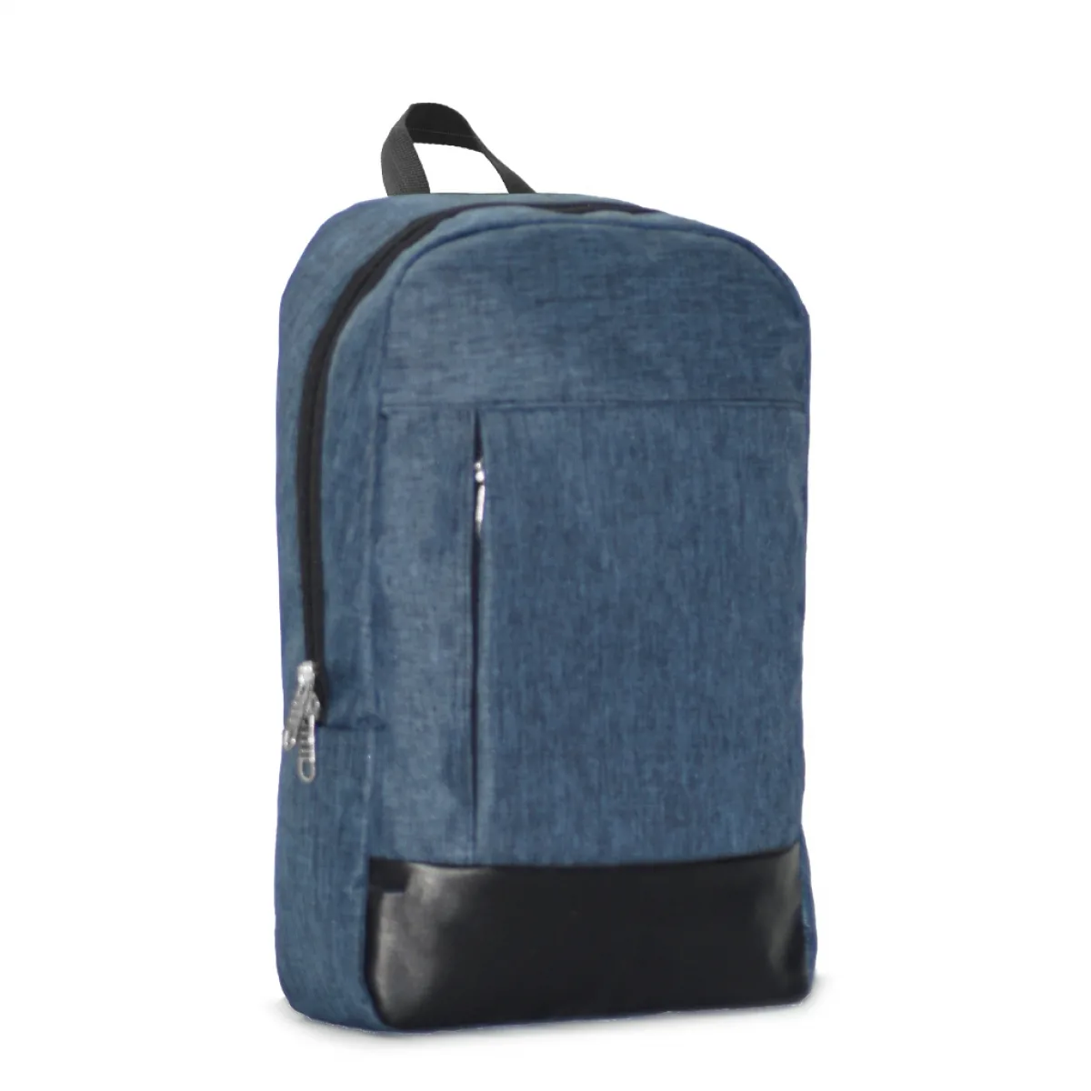 Suni Deri Tasarım Detaylı Laptop Bölmeli Sırt Çantası - Görsel 3