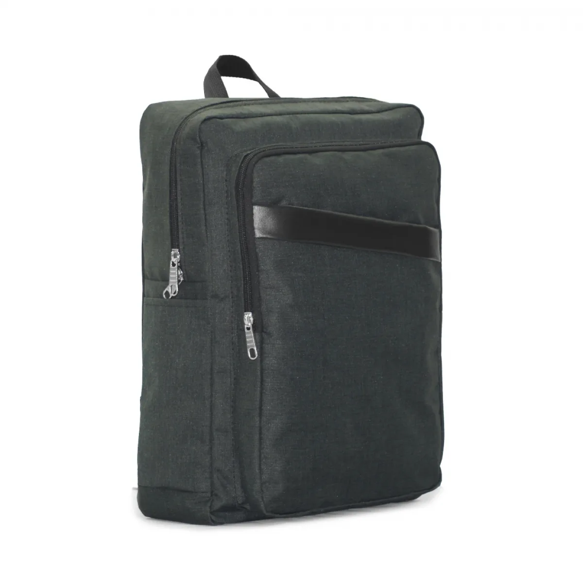 Asimetrik Deri Detaylı Promosyon Laptop Sırt Çantası - Görsel 5