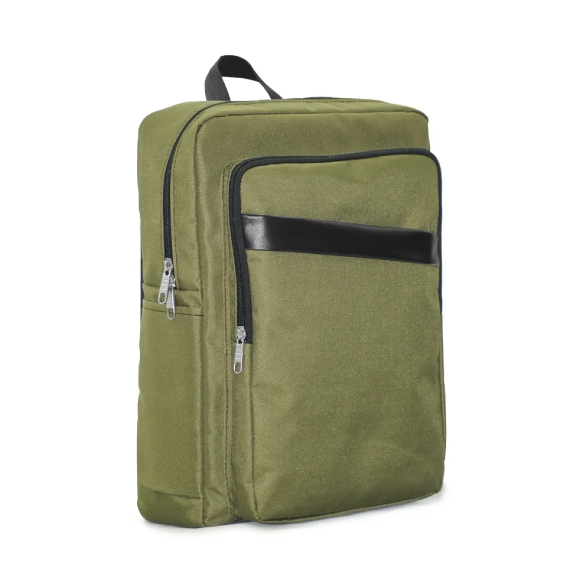 Asimetrik Deri Detaylı Promosyon Laptop Sırt Çantası