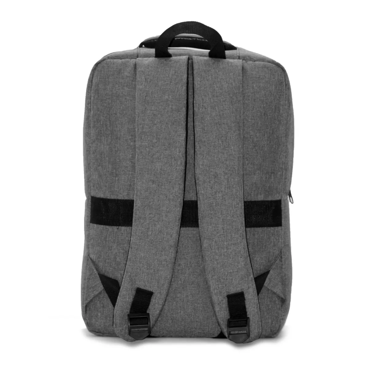 Asimetrik Suni Deri Tasarım Detaylı Kurumsal Laptop Sırt Çantası - Görsel 3