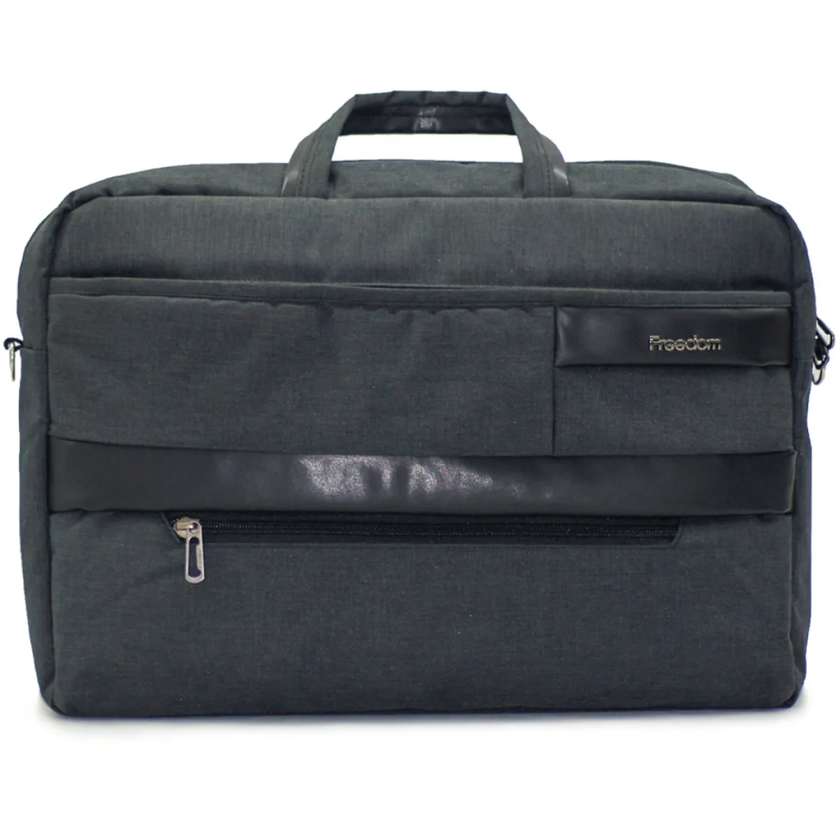 Suni Deri Şerit Tasarımlı İmperteks Laptop Çantası - Görsel 2