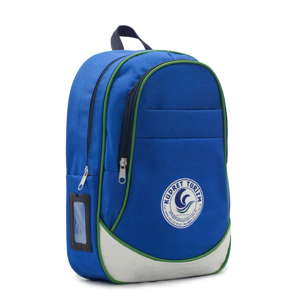 Renkli Şerit Detaylı Baskılı Promosyon Mini Çanta