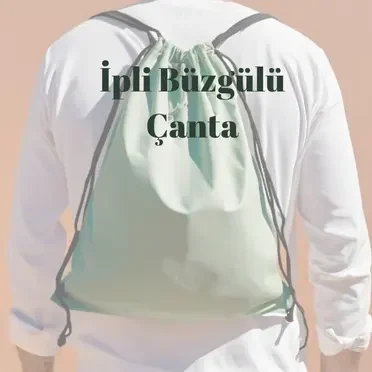 İpli Büzgülü Çanta